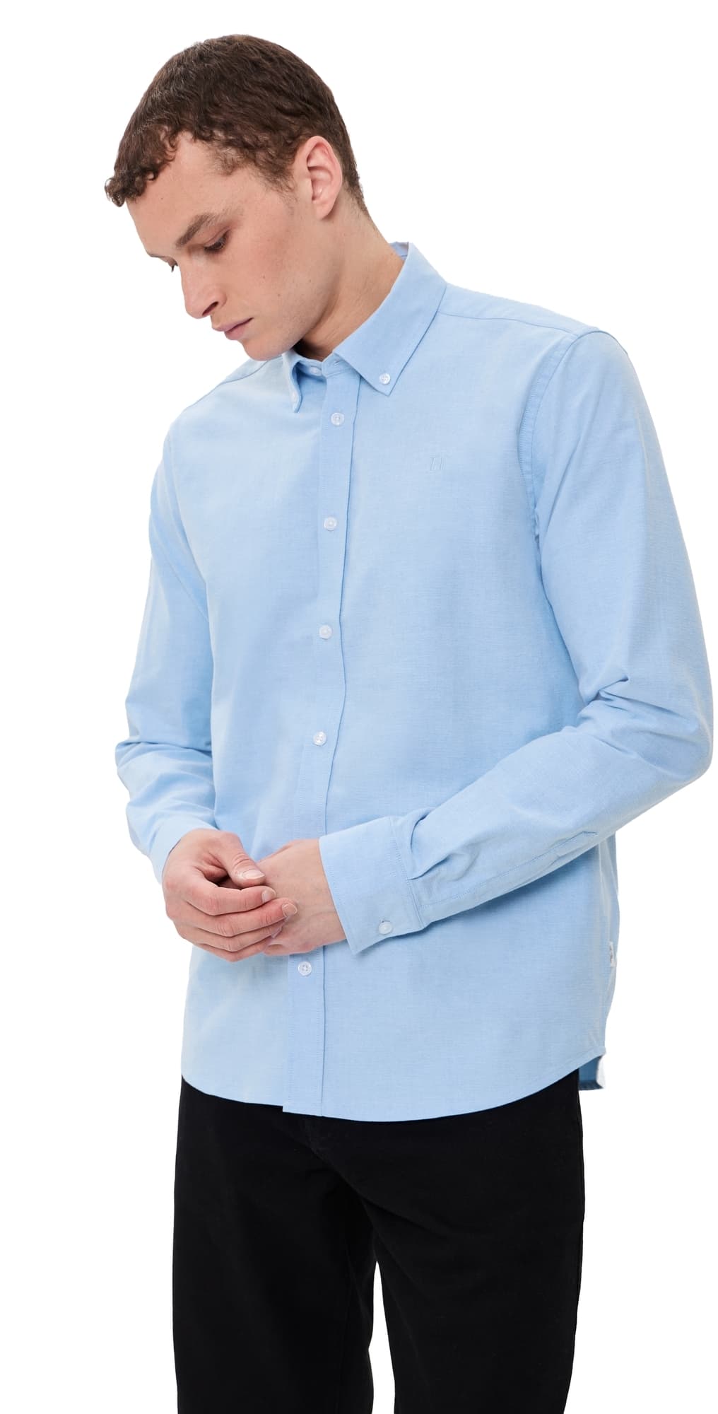 Les Deux Konrad Oxford Button Down Shirt Light Blue