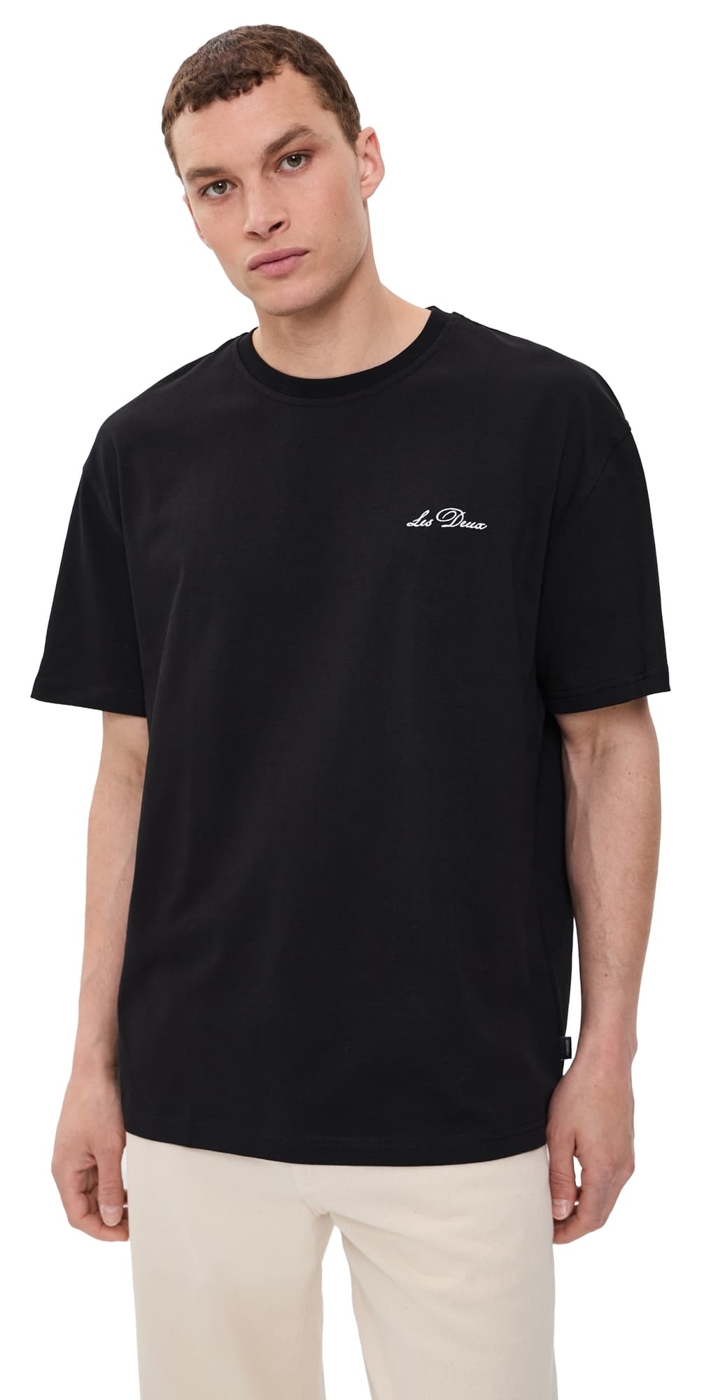 Les Deux Crew T-Shirt Black/White