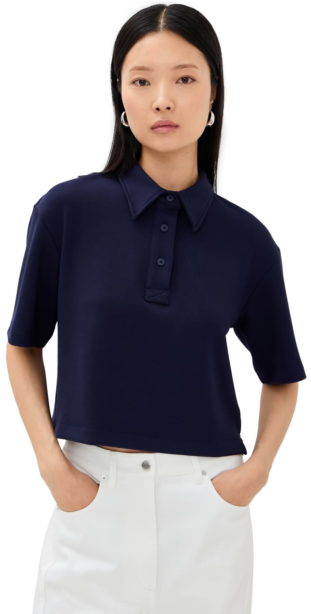 LE BOP Josephine Polo Top Navy