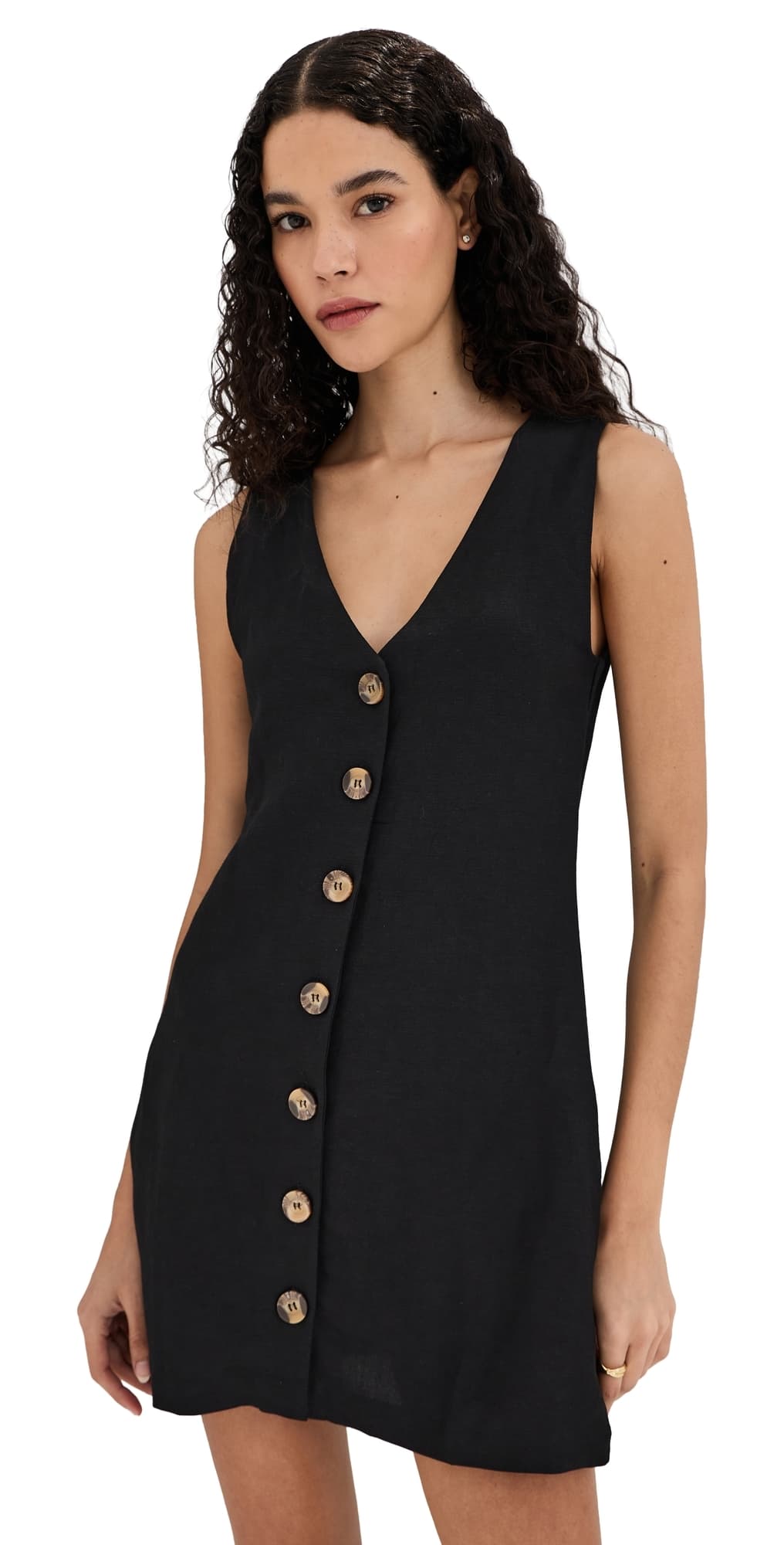 LE BOP Charlotte Vest Dress Black
