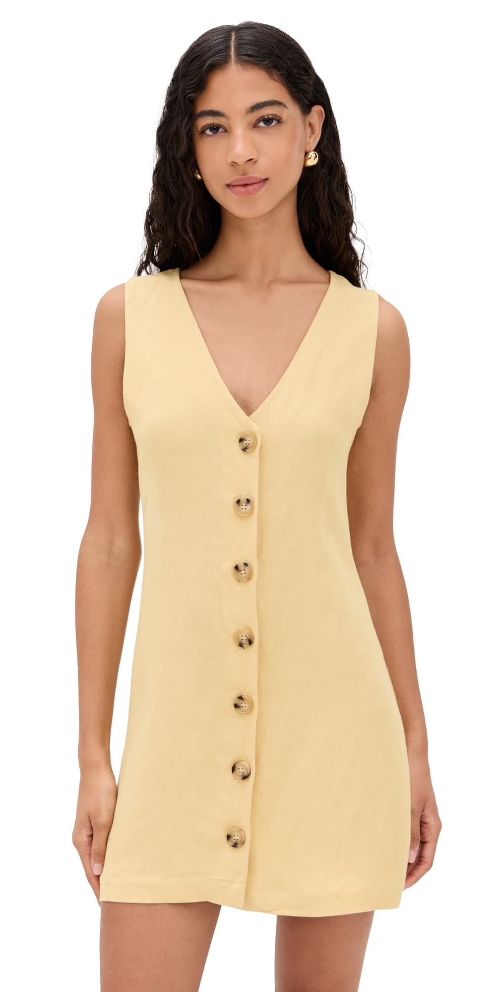 LE BOP Charlotte Vest Dress Yellow