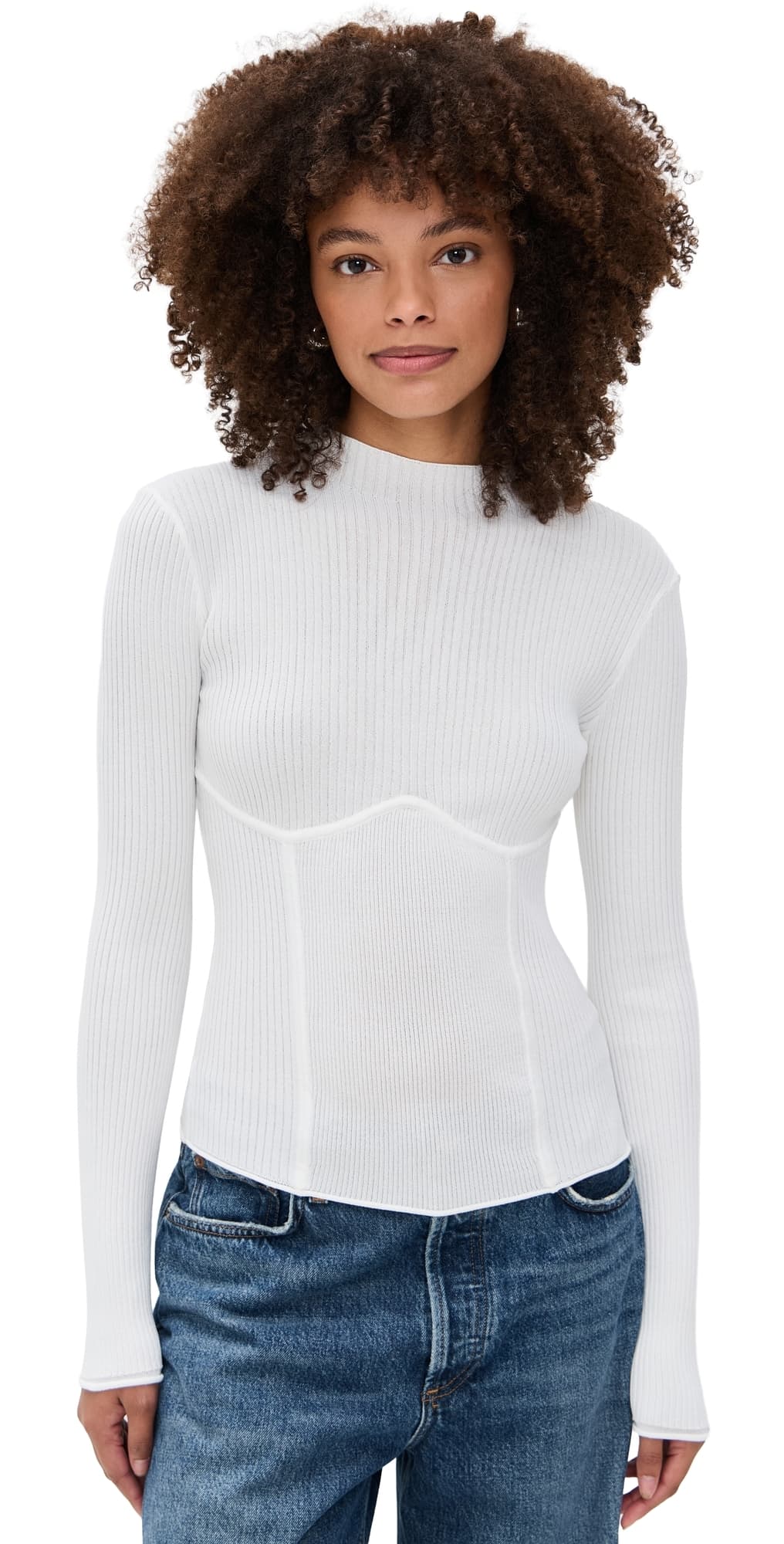 LE BOP Adele Knit Top Ivory