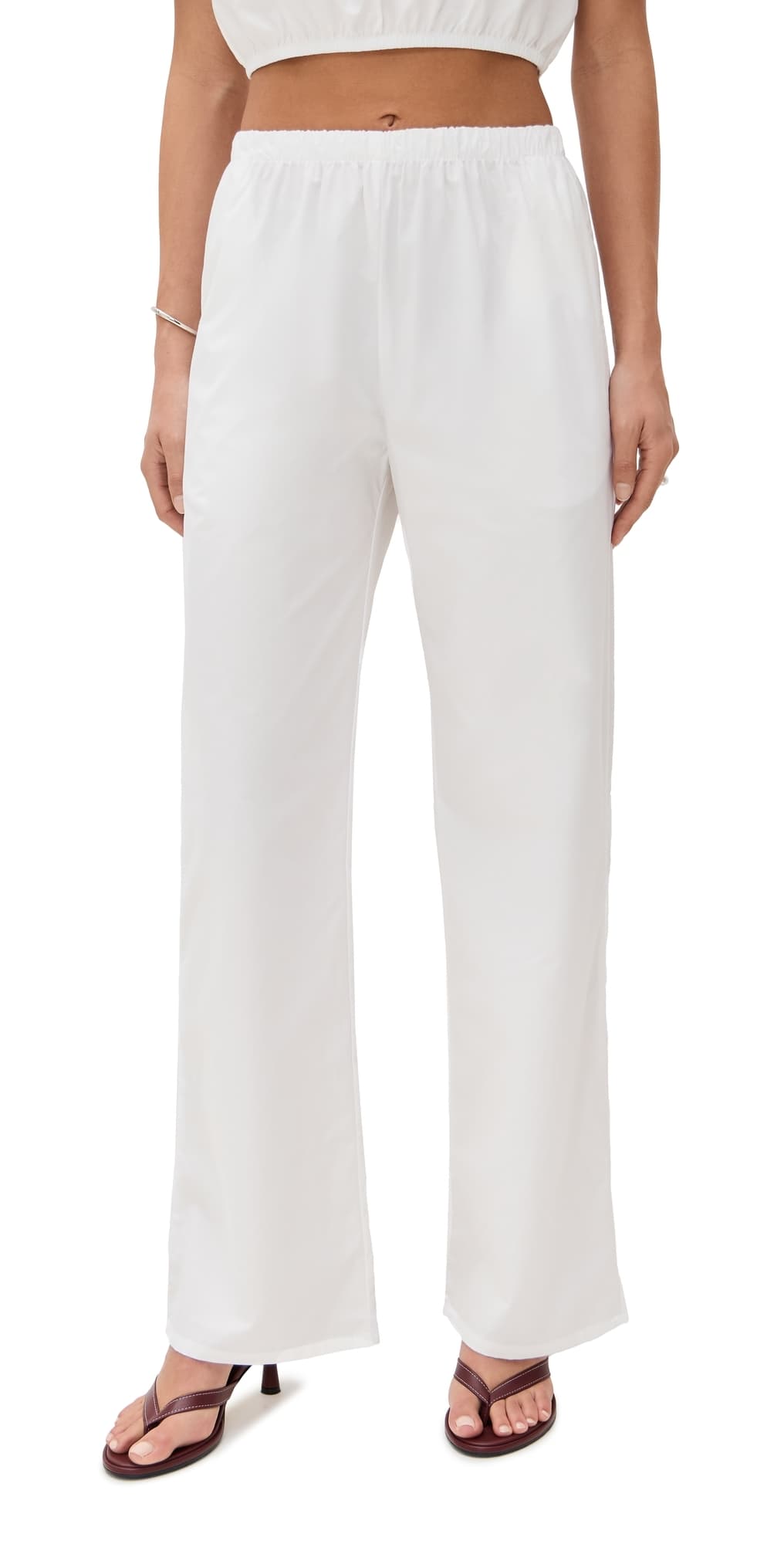 LE BOP Camille Pull On Pants White M
