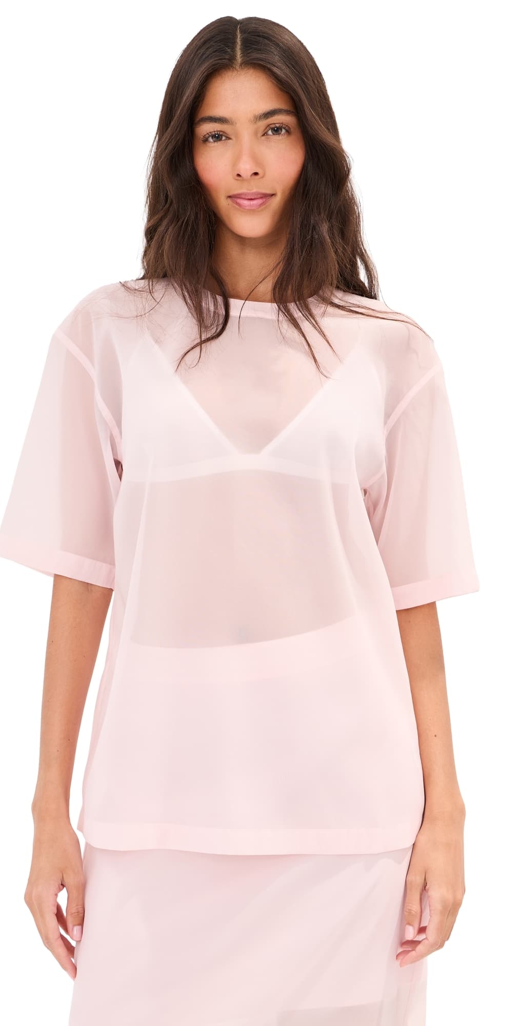 LE BOP Caroline Organza Tee Pink