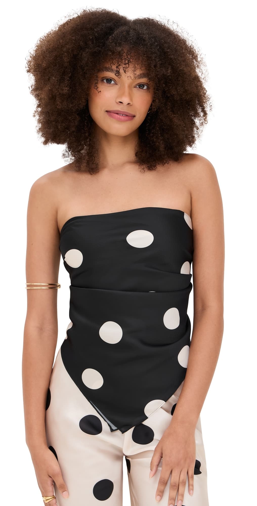 LE BOP Frankie Top Black/White Dot · M/L
