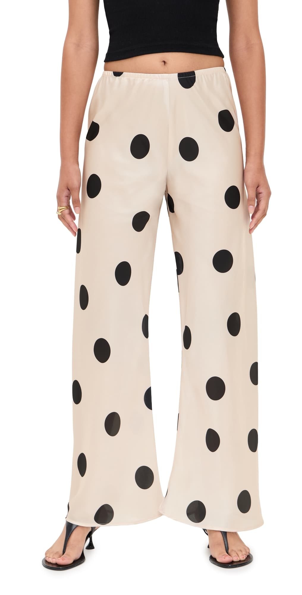 LE BOP Ellie Pants White/Black Dot