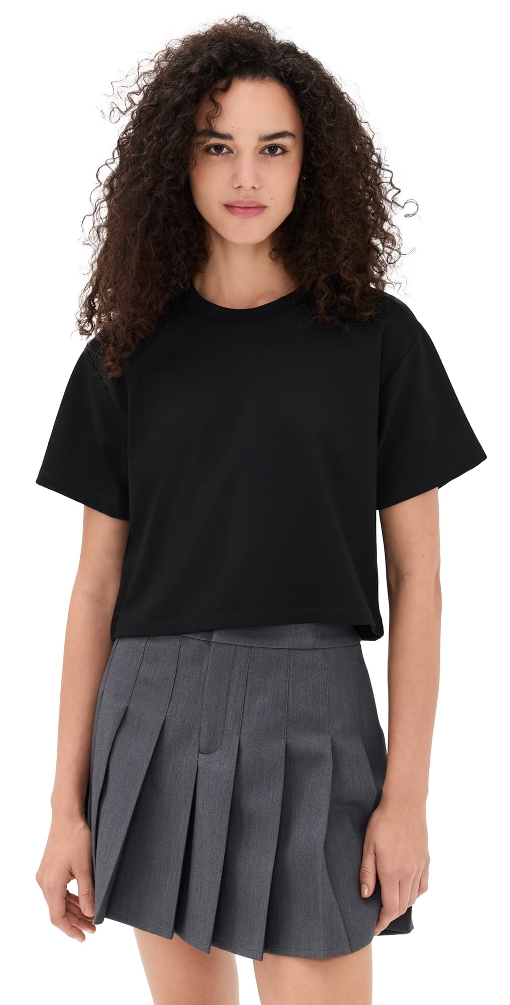 LE BOP Hazel Cropped Tee Black
