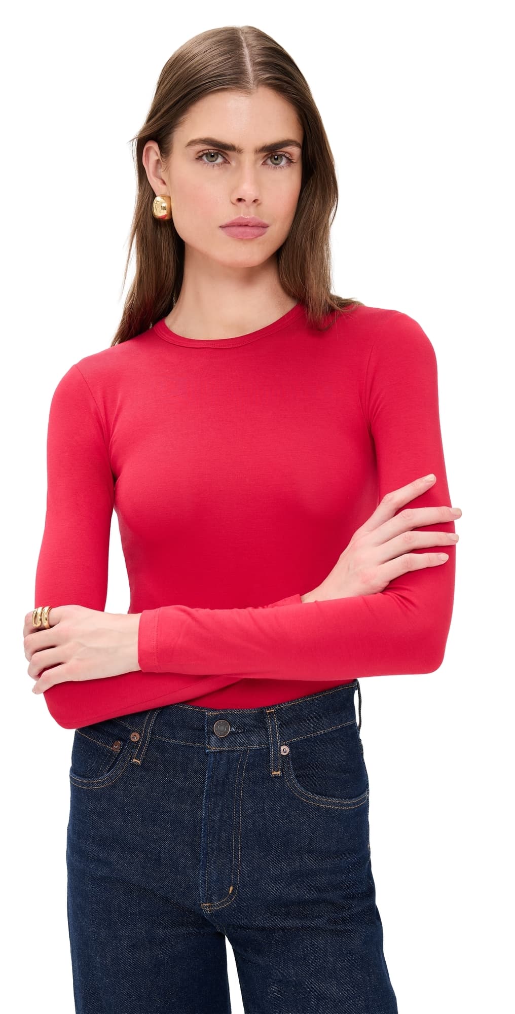 LE BOP Hannah Thong Bodysuit Red