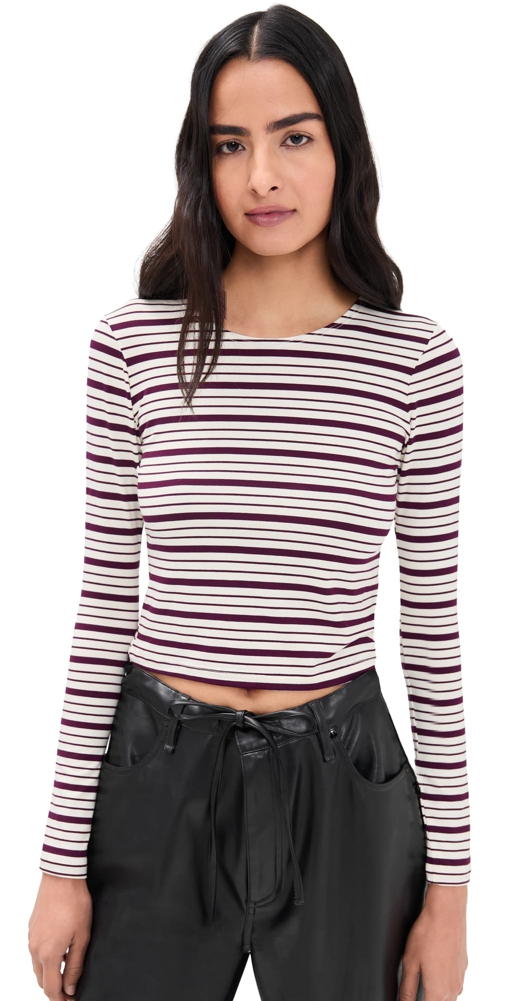 LE BOP Chloe Tee Burgundy/Ivory