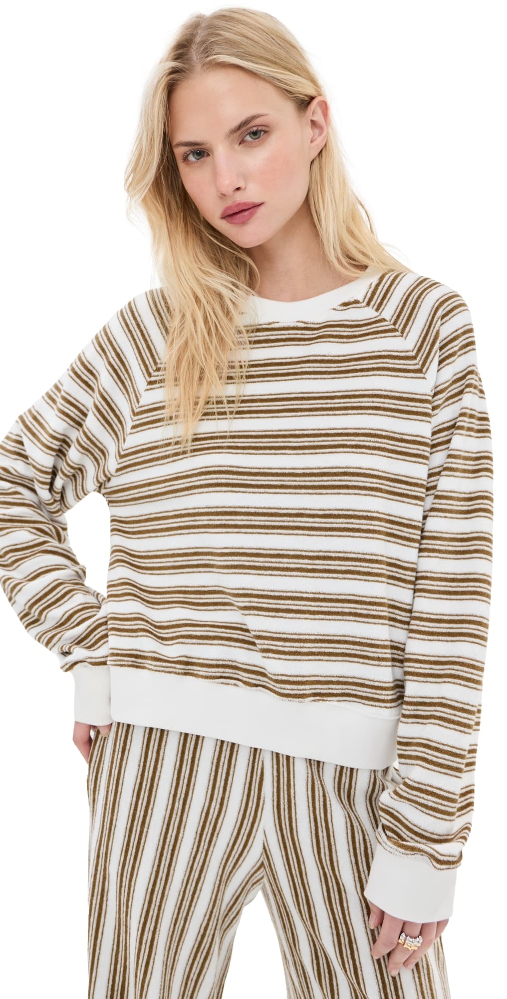 LE BOP Marlow Sweatshirt White/Chocolate