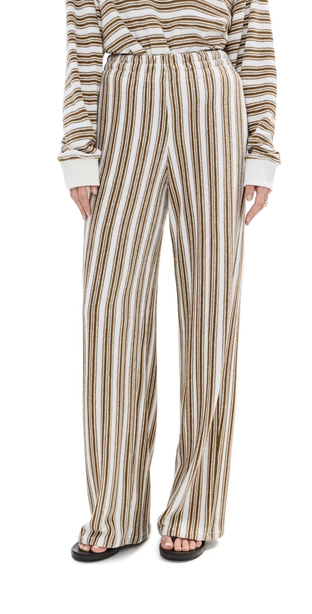 LE BOP Drew Pants White/Chocolate