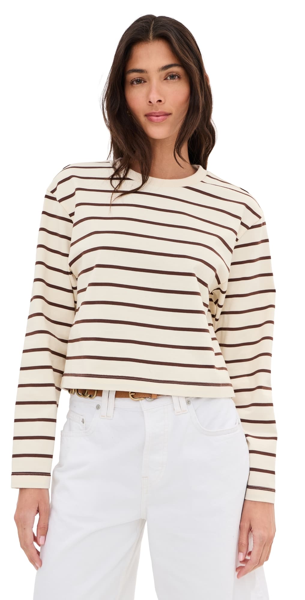 LE BOP Danica Crop Top Chocolate/Ivory