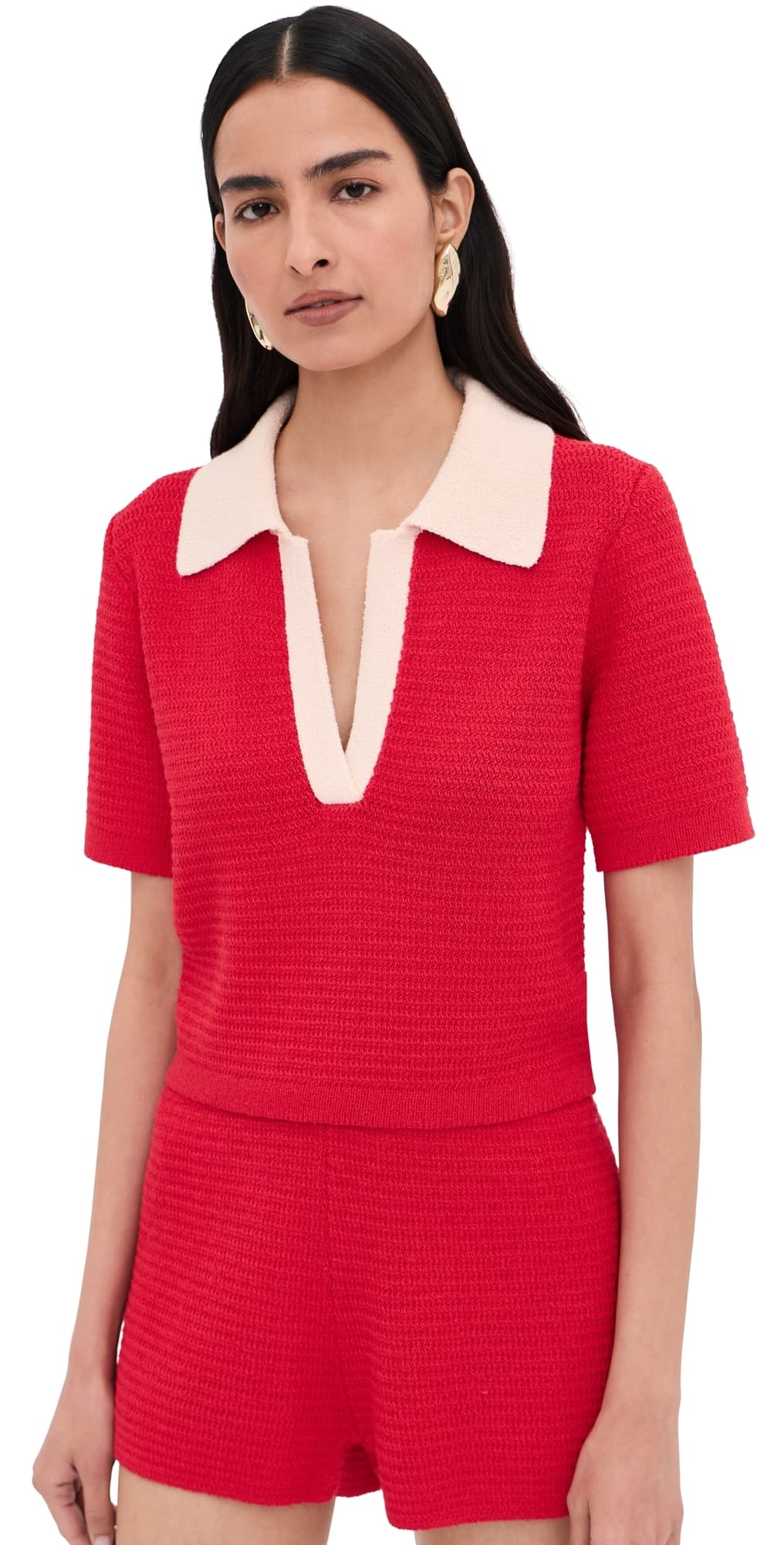 LE BOP Lia Crop Polo Poppy Multi