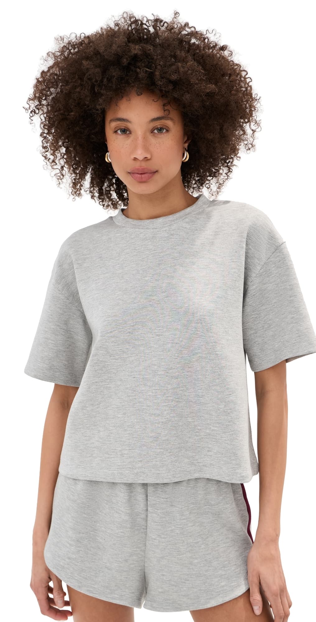 LE BOP Cece Tee Heather Grey