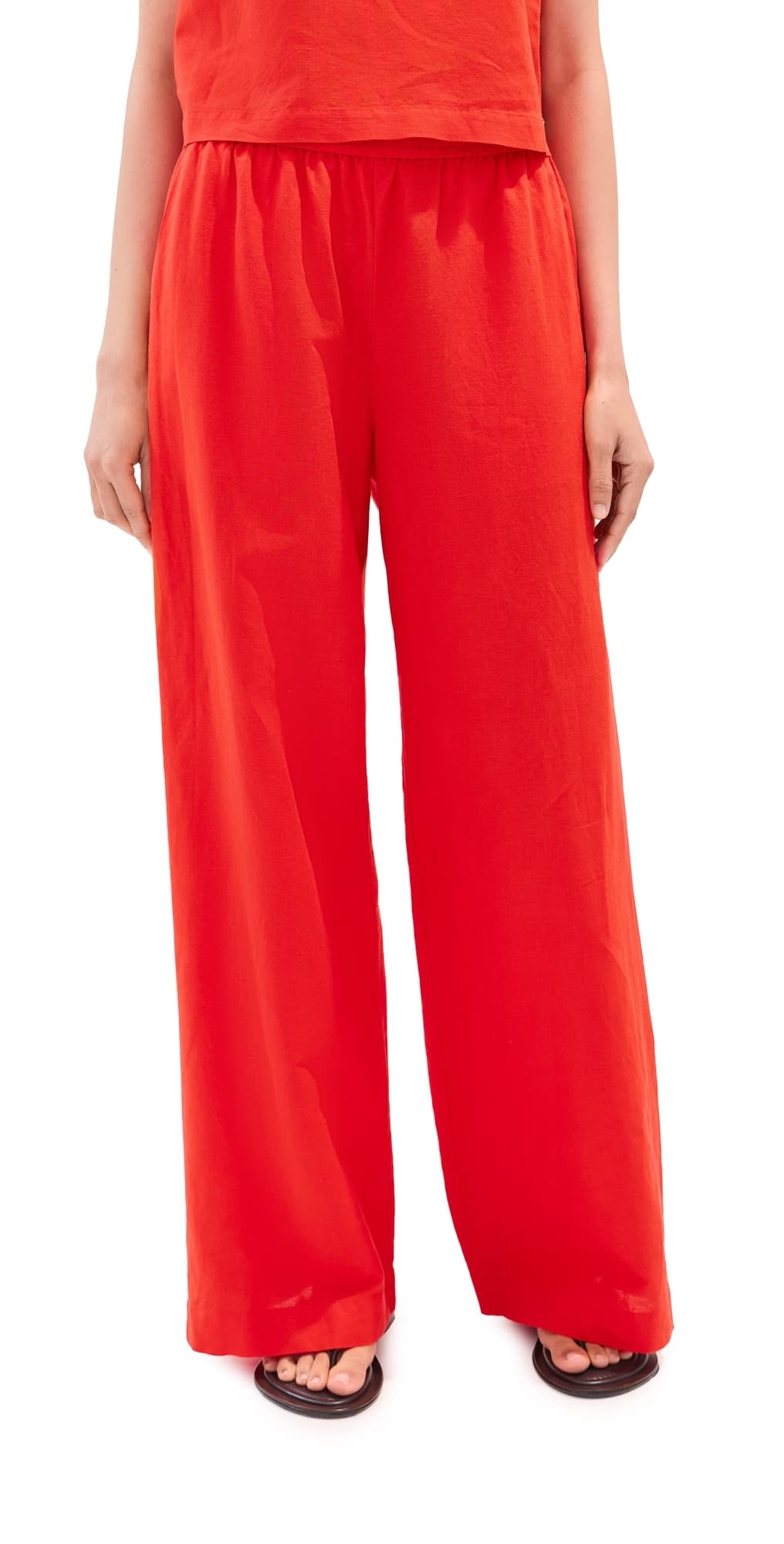 LE BOP Margot Linen Wide Leg Pants Clam Bake