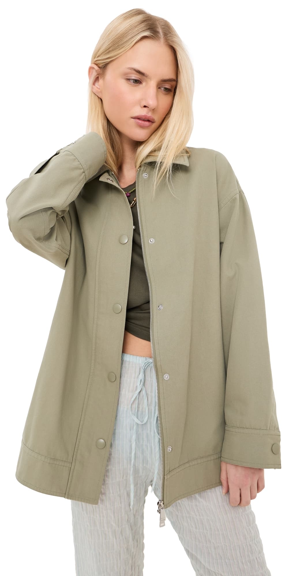 LE BOP x Mally K. Goldman Mally Oversized Jacket Sage