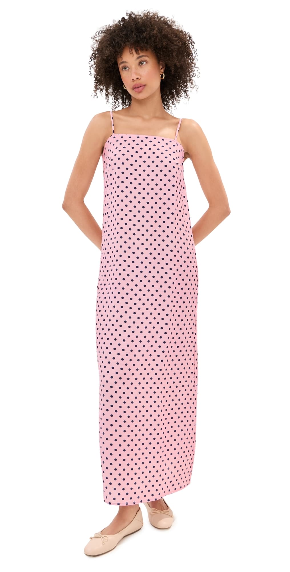 LE BOP Hailey Maxi Dress Pink Dot