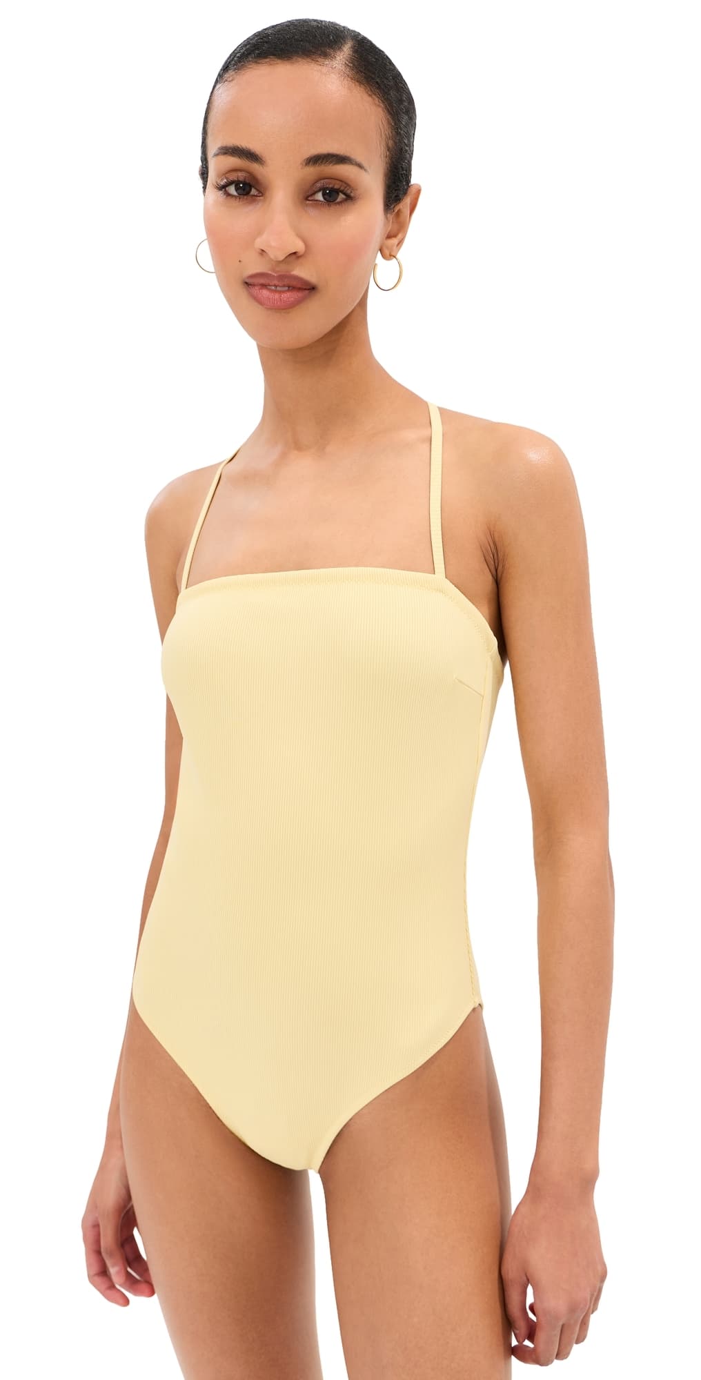 LE BOP Square Neck One Piece Mellow Yellow