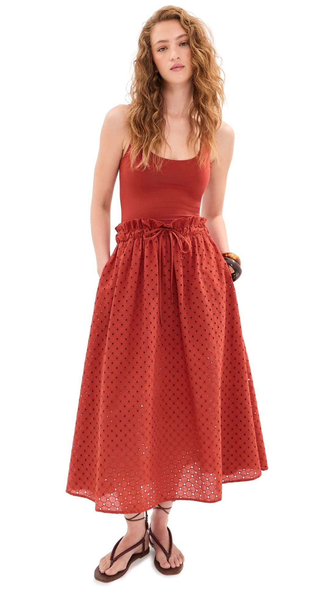 LE BOP Alexia Midi Dress Marsala