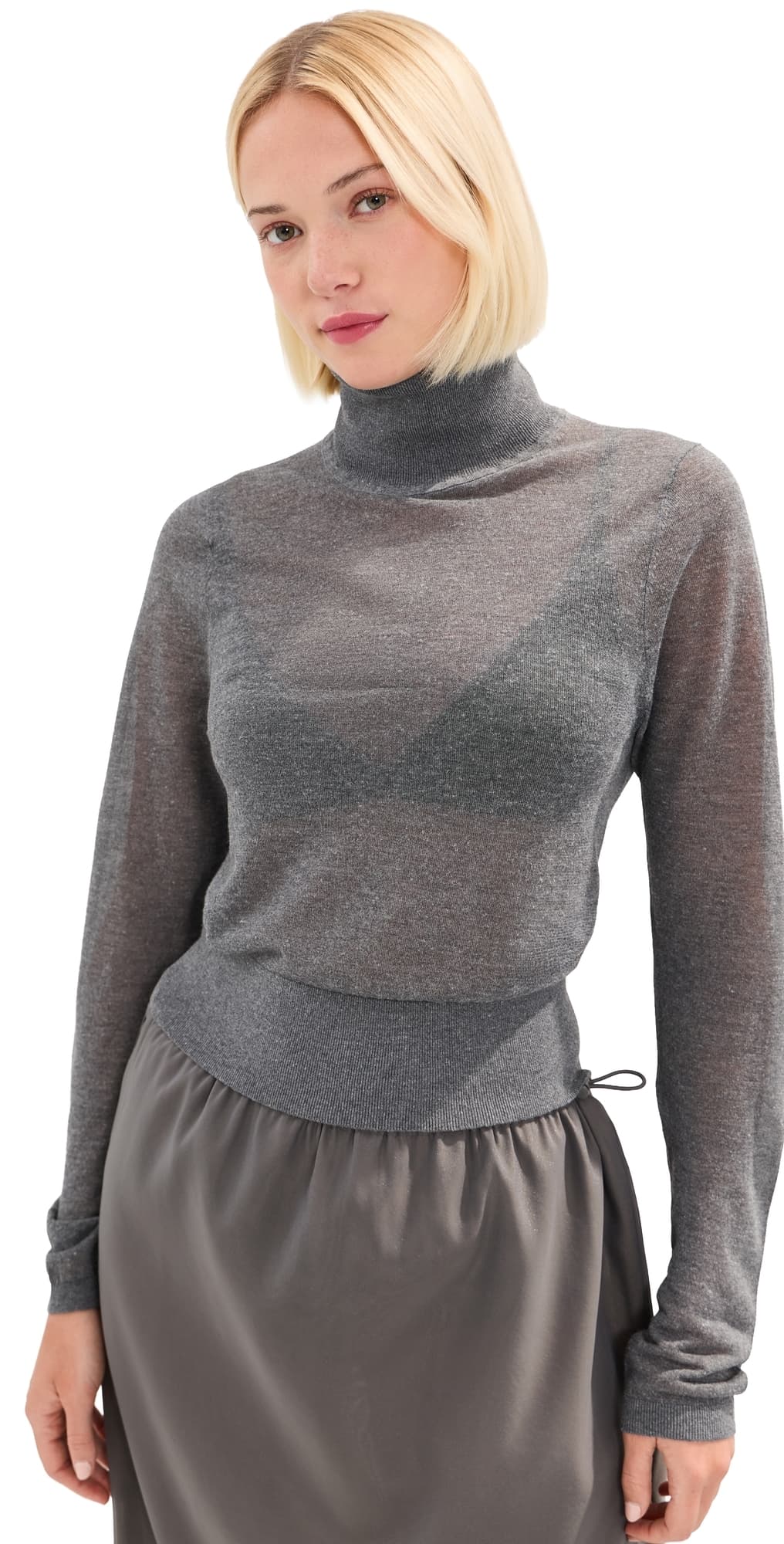 LE BOP Palmer Turtleneck Pullover Thunderstom Grey