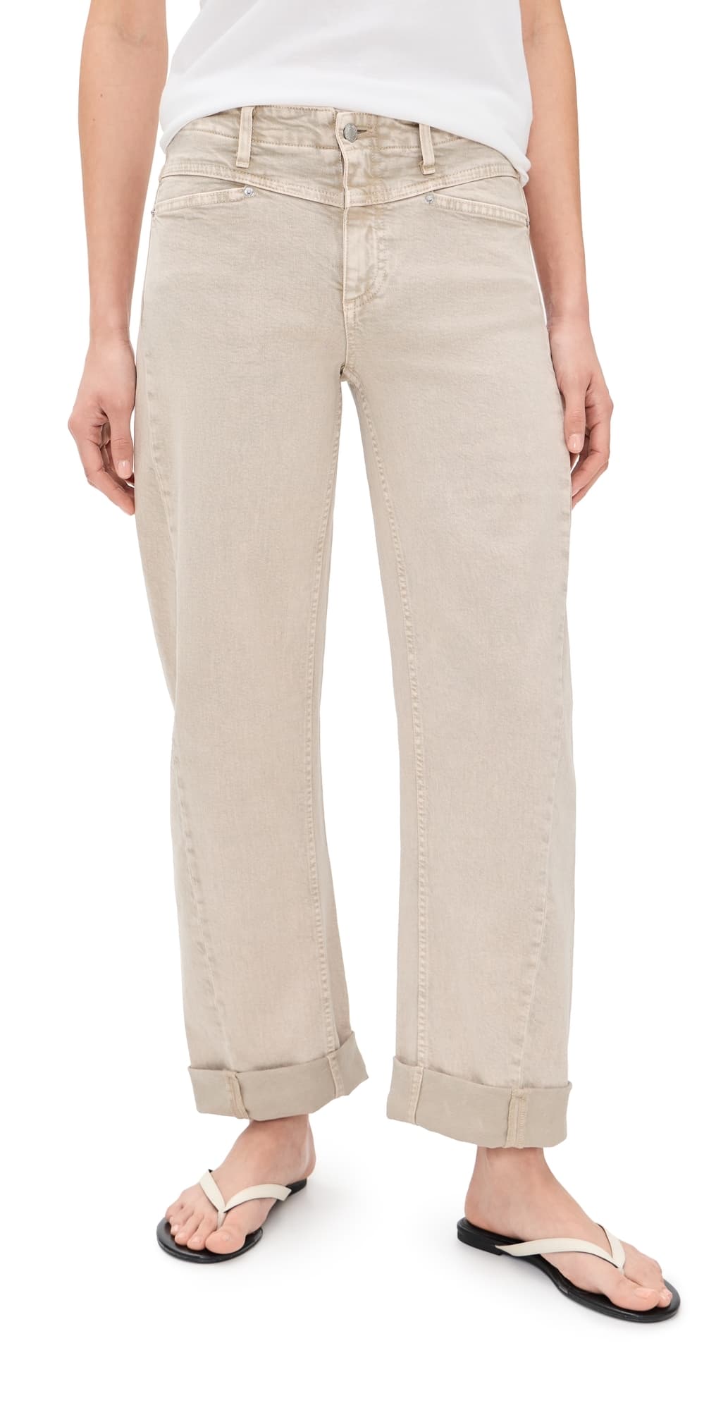 LE JEAN Selena Crop Jeans Desert Sands