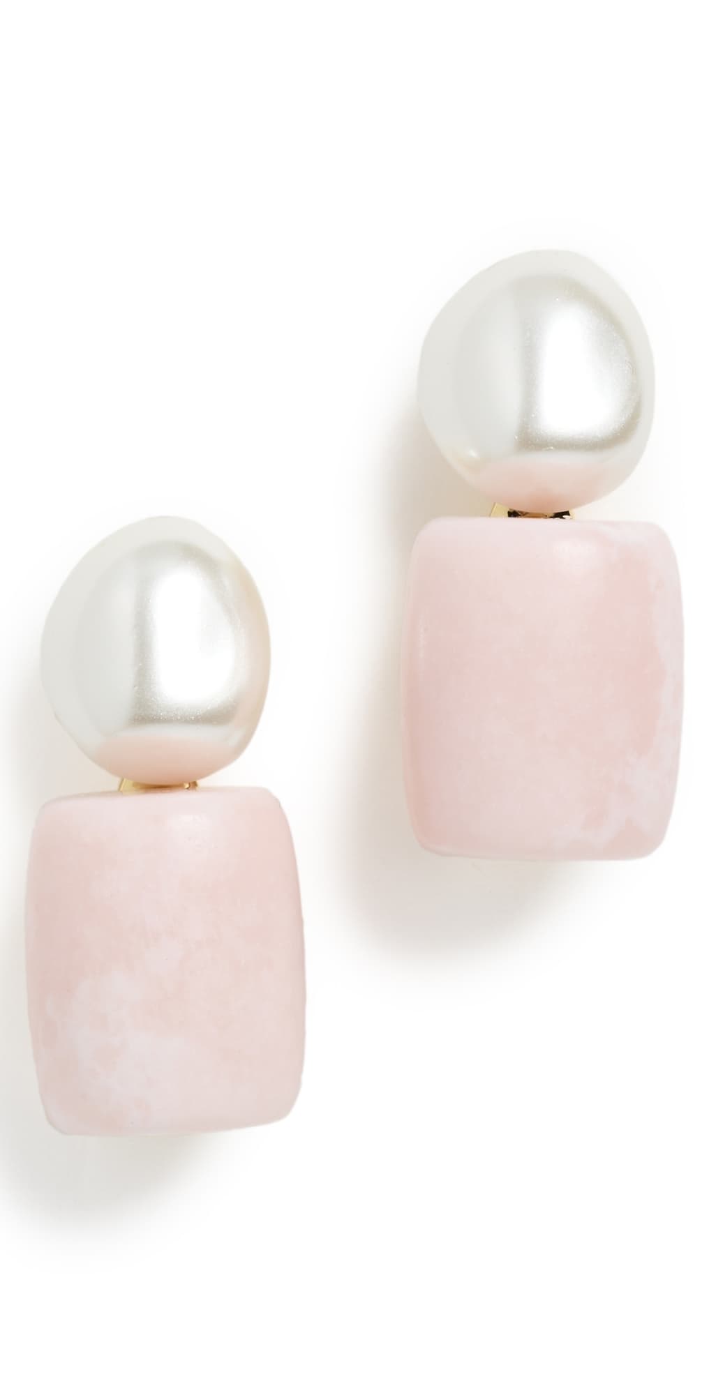 Lele Sadoughi Pebble Stud Earrings Rose