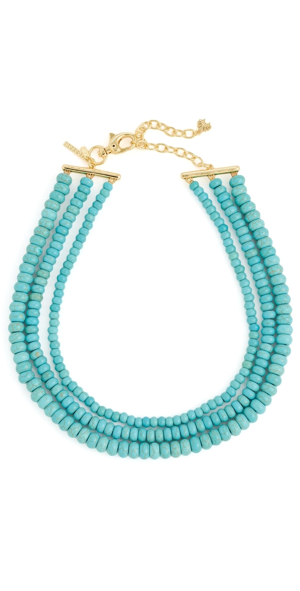 Lele Sadoughi Multi Strand Necklace Turquoise