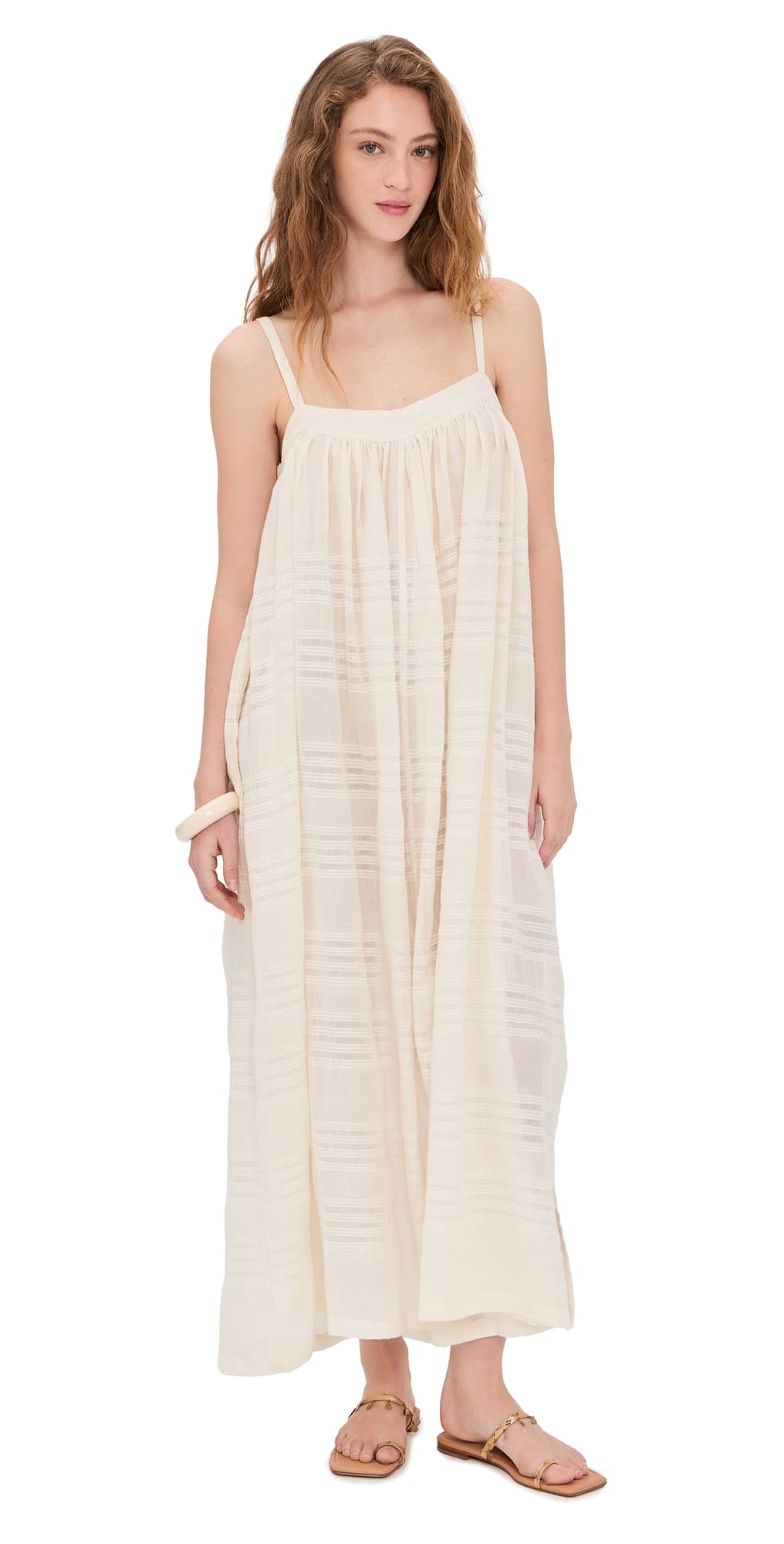 lemlem Eda Slip Coverup Dress Lacee Cream