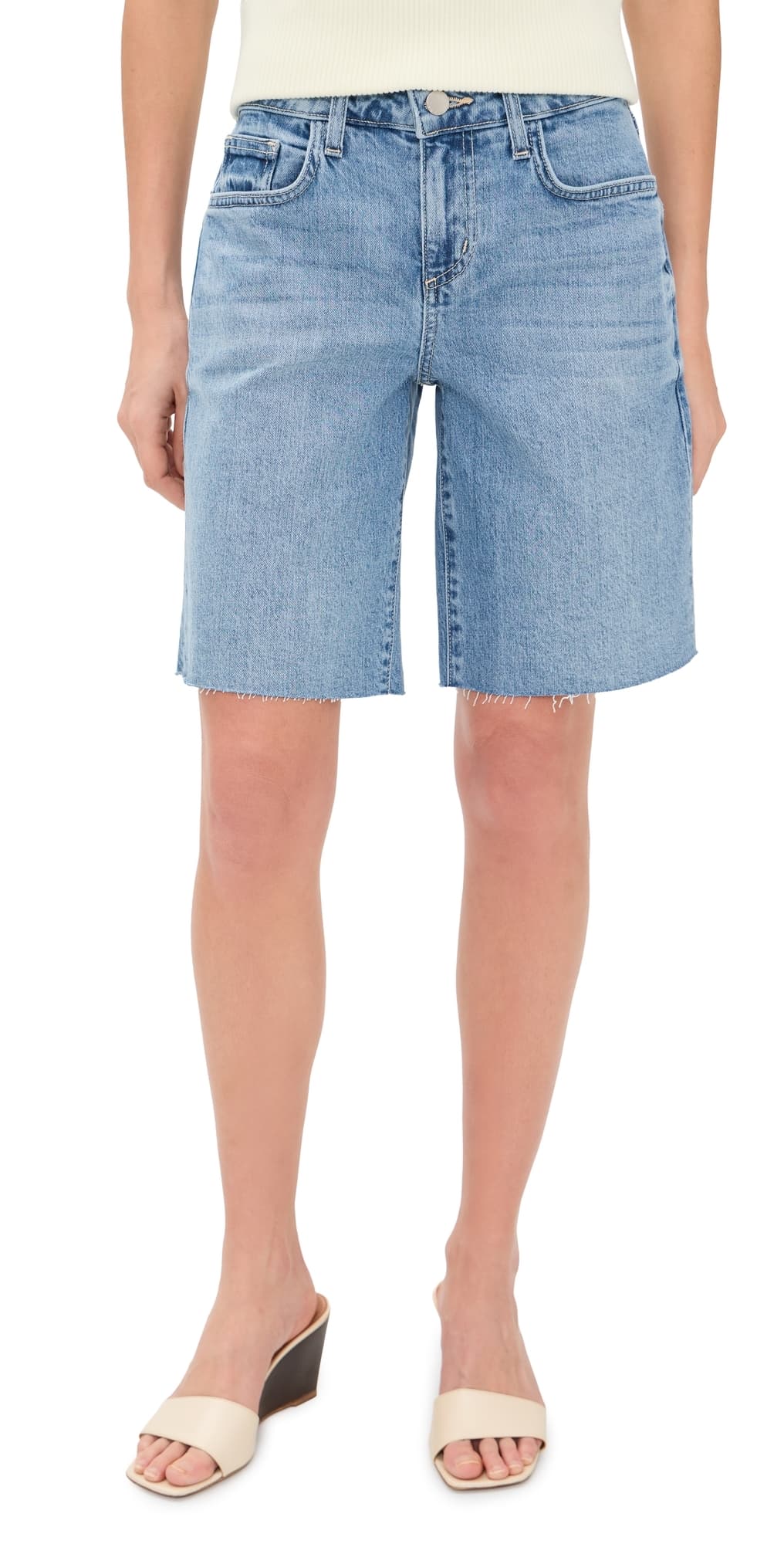 L'AGENCE River Bermuda Shorts Scottsdale