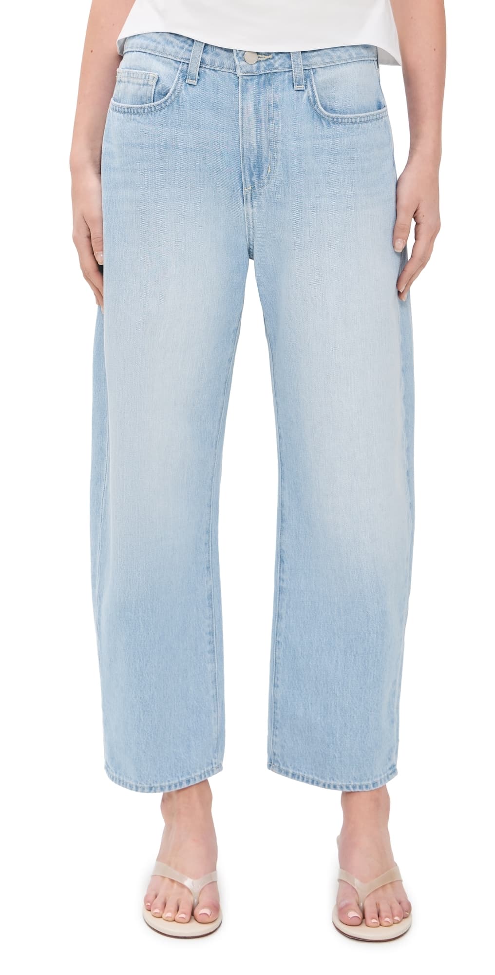 L'AGENCE Mallis Bow-Leg Jeans Brea
