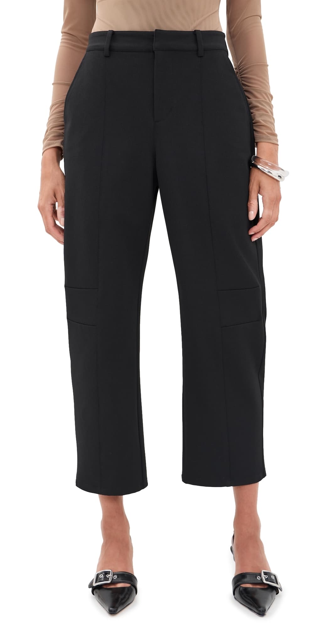 L'AGENCE Colby Barrel Trousers Black
