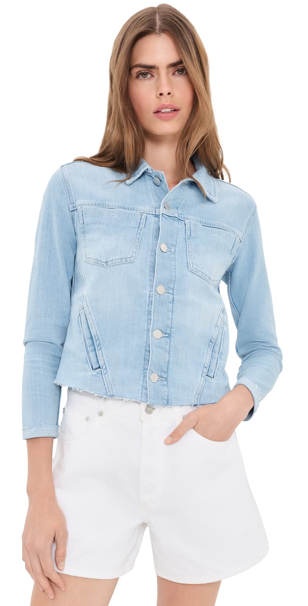 L'AGENCE Janelle Slim Raw Jacket Bayridge