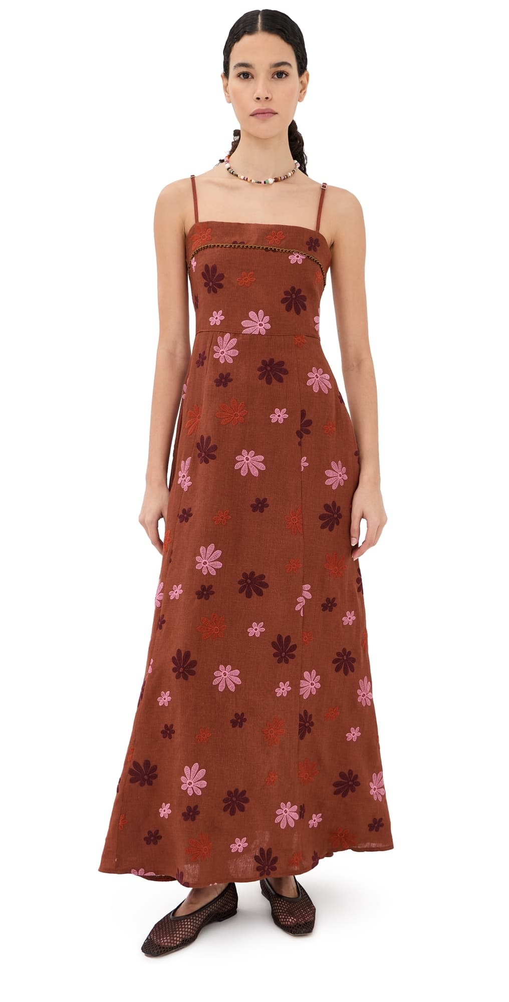 Lug Von Siga Sara Linen Dress Terracotta