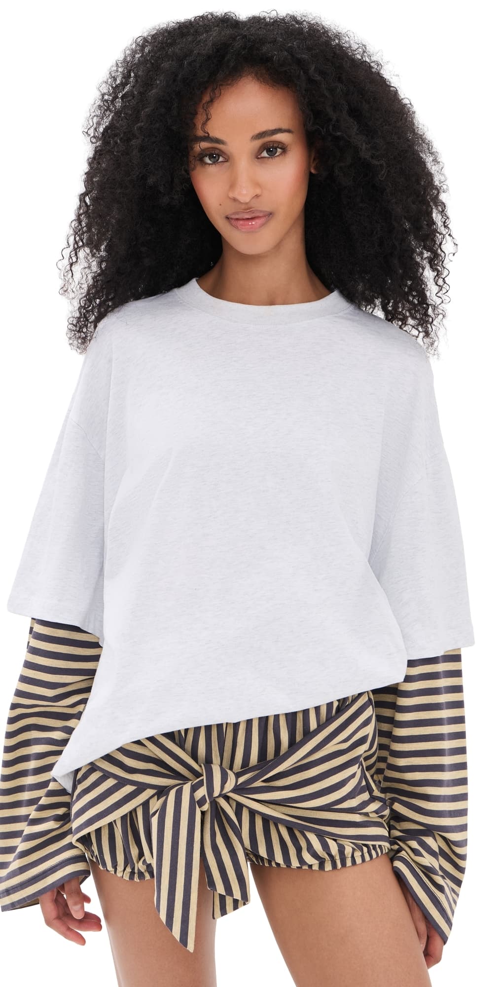 Lioness Bottega Shirt Beige Stripe