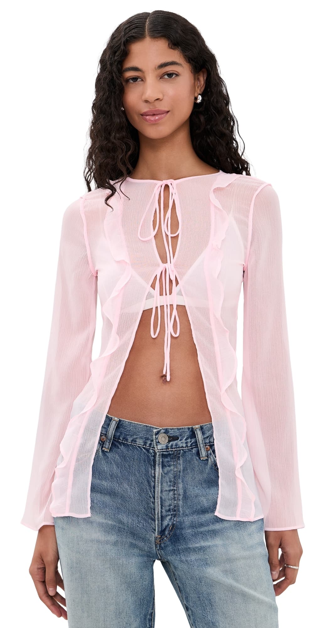 Lioness Barely There Tie Top Bubble Gum