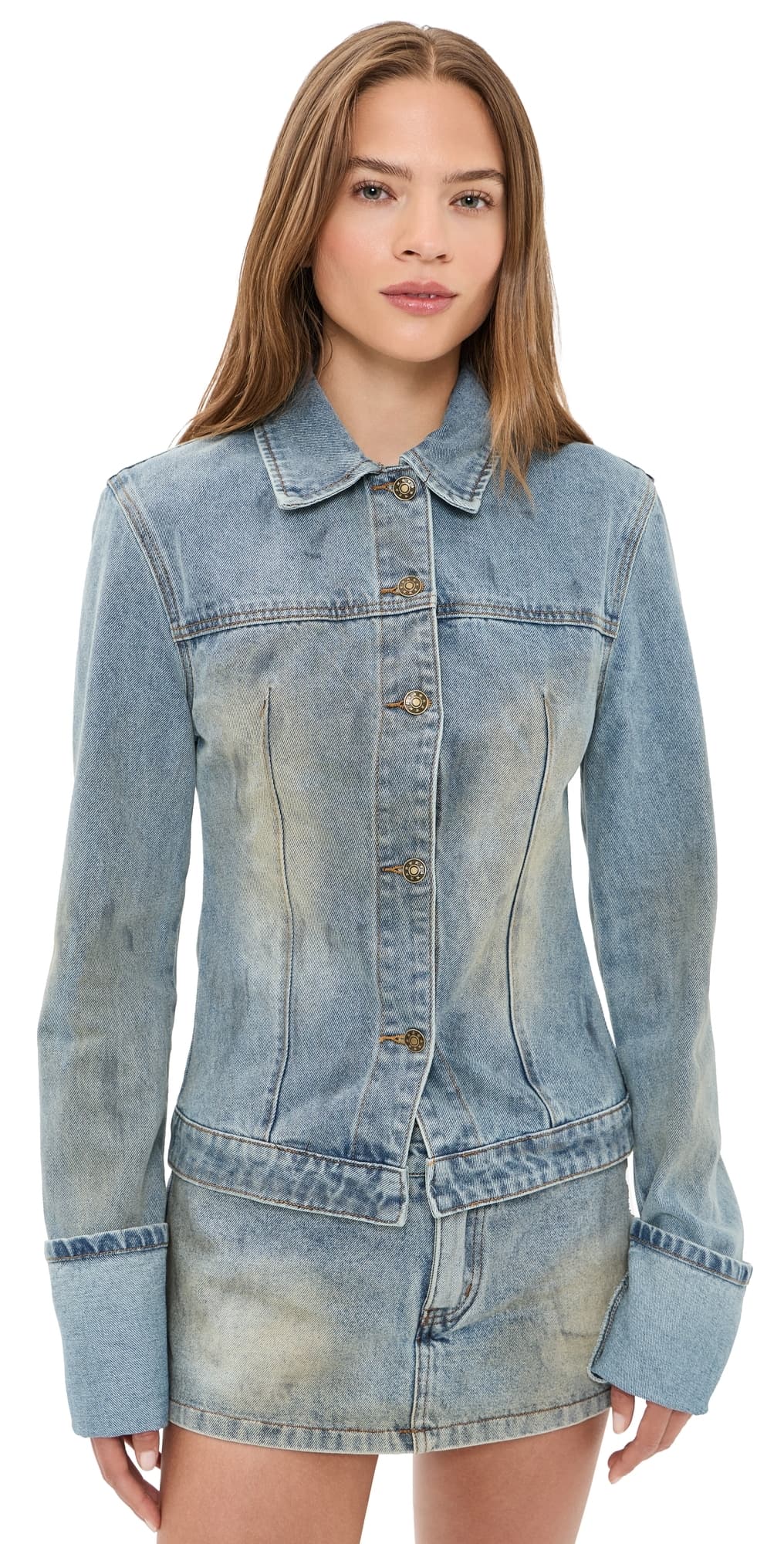 Lioness The Bronx Denim Jacket Stone Blue