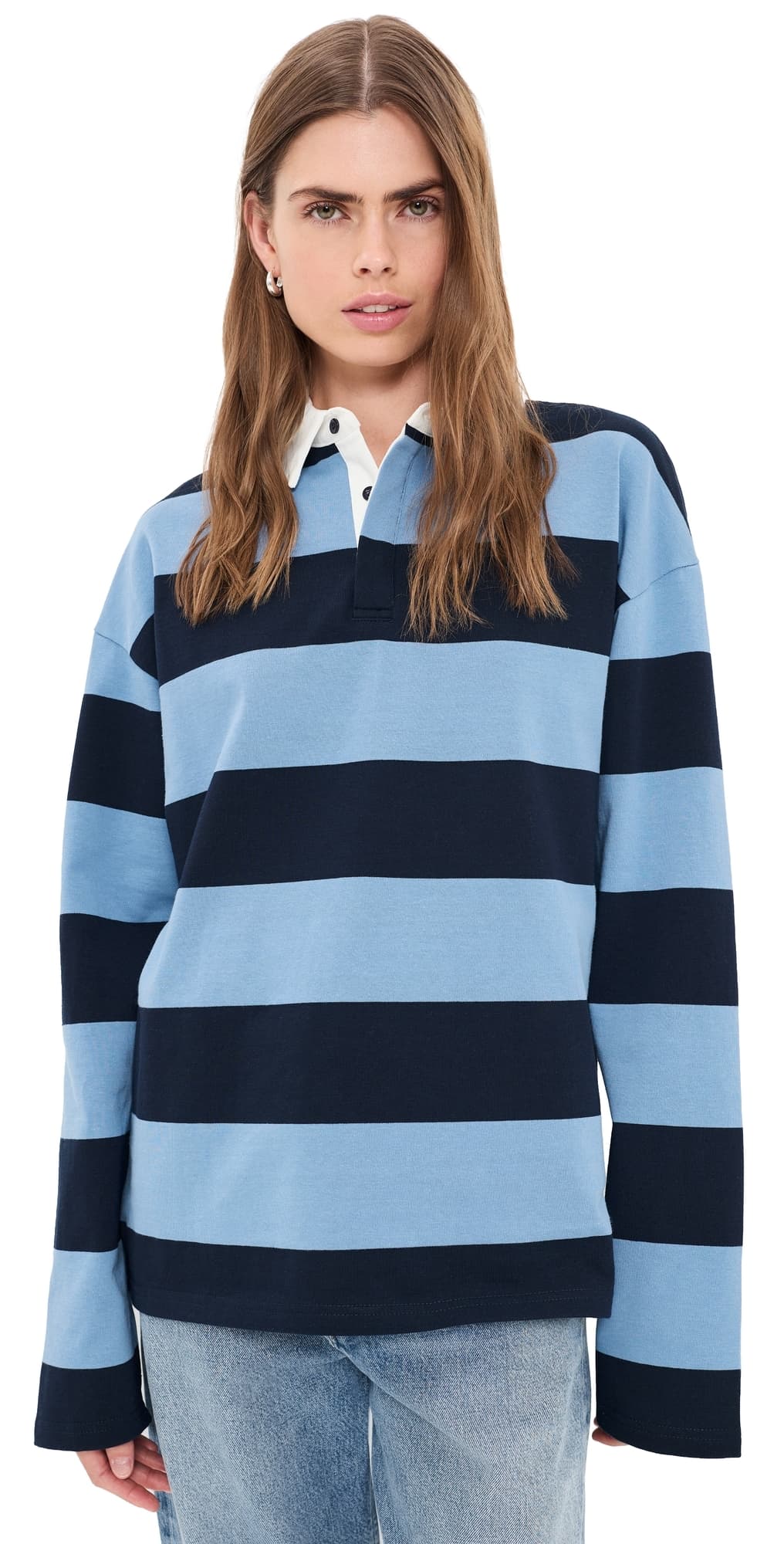 Lioness Outbound Jersey Polo Tee Navy