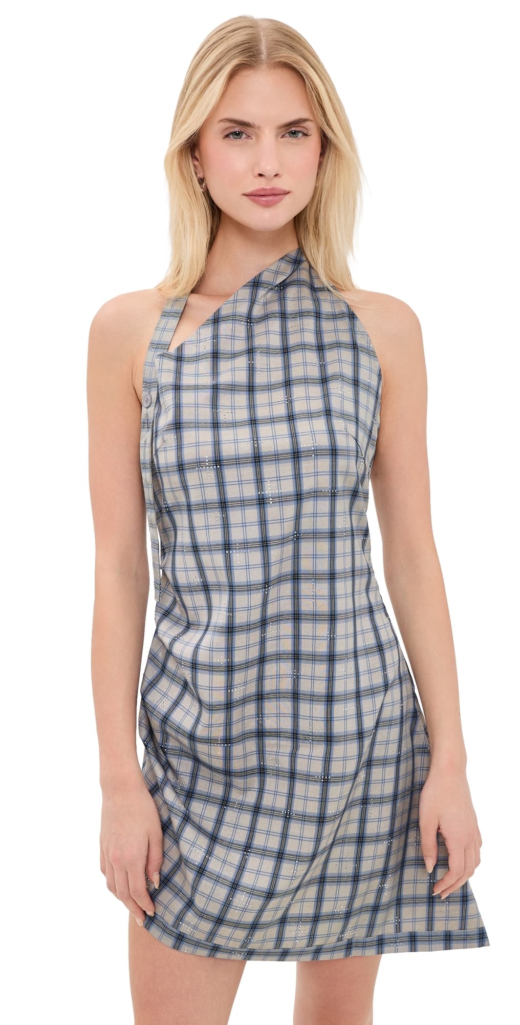 Lioness Moonlight Mini Dress Ash Plaid