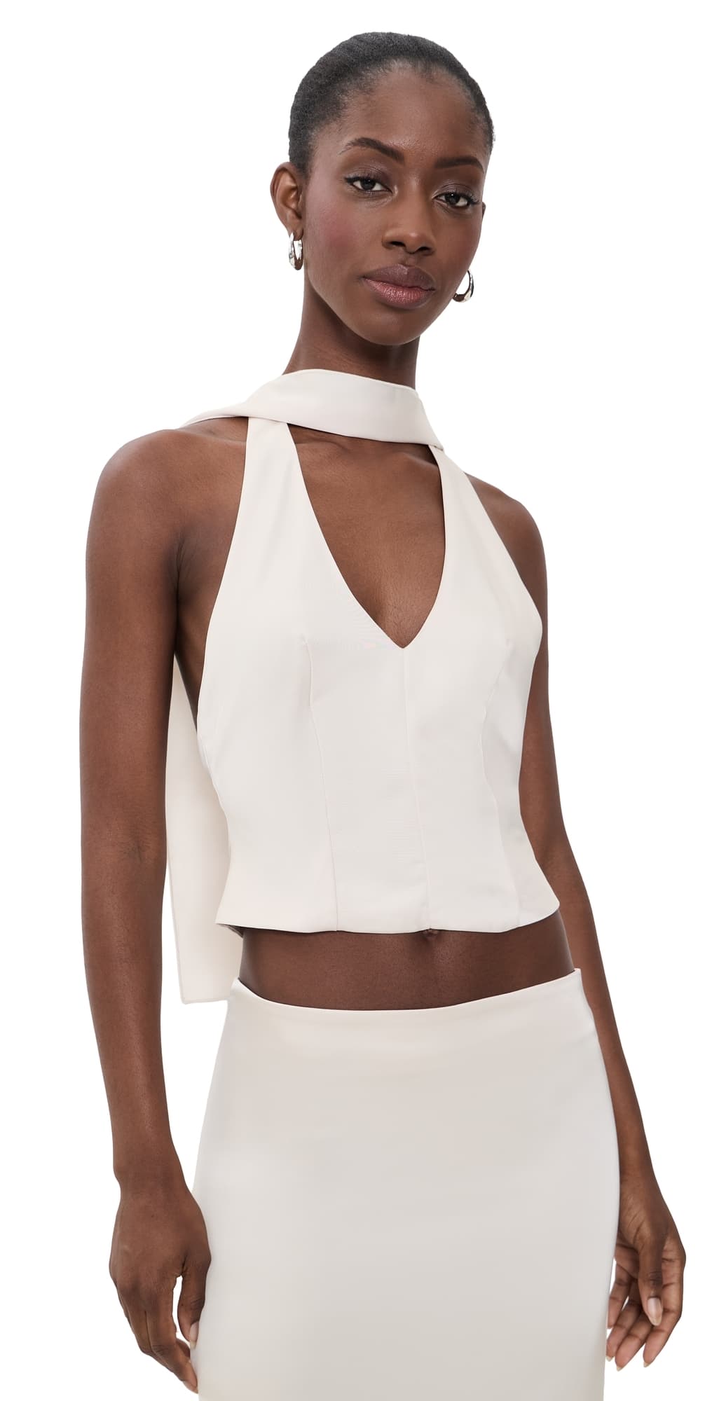 Lioness Front Row Halter Top Cream