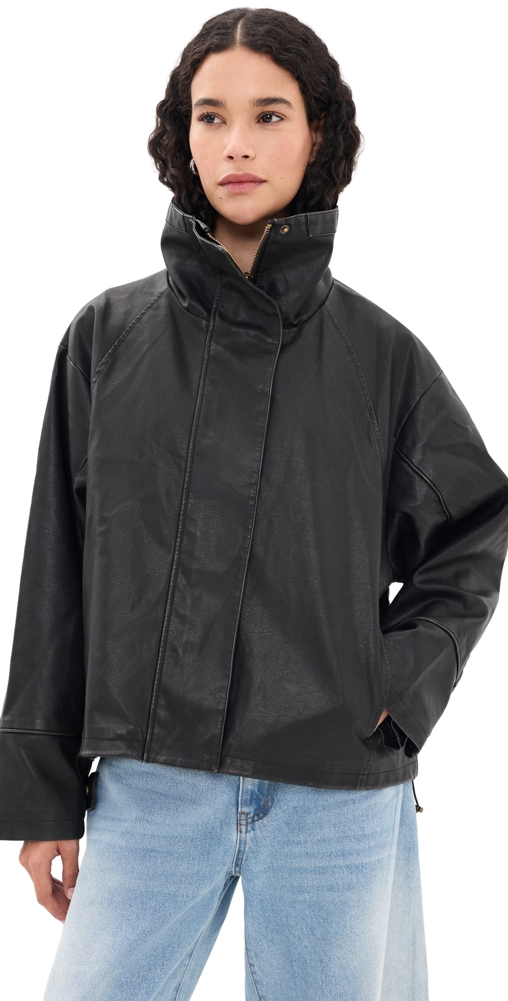 Lioness Shoreline Funnel Jacket Noir