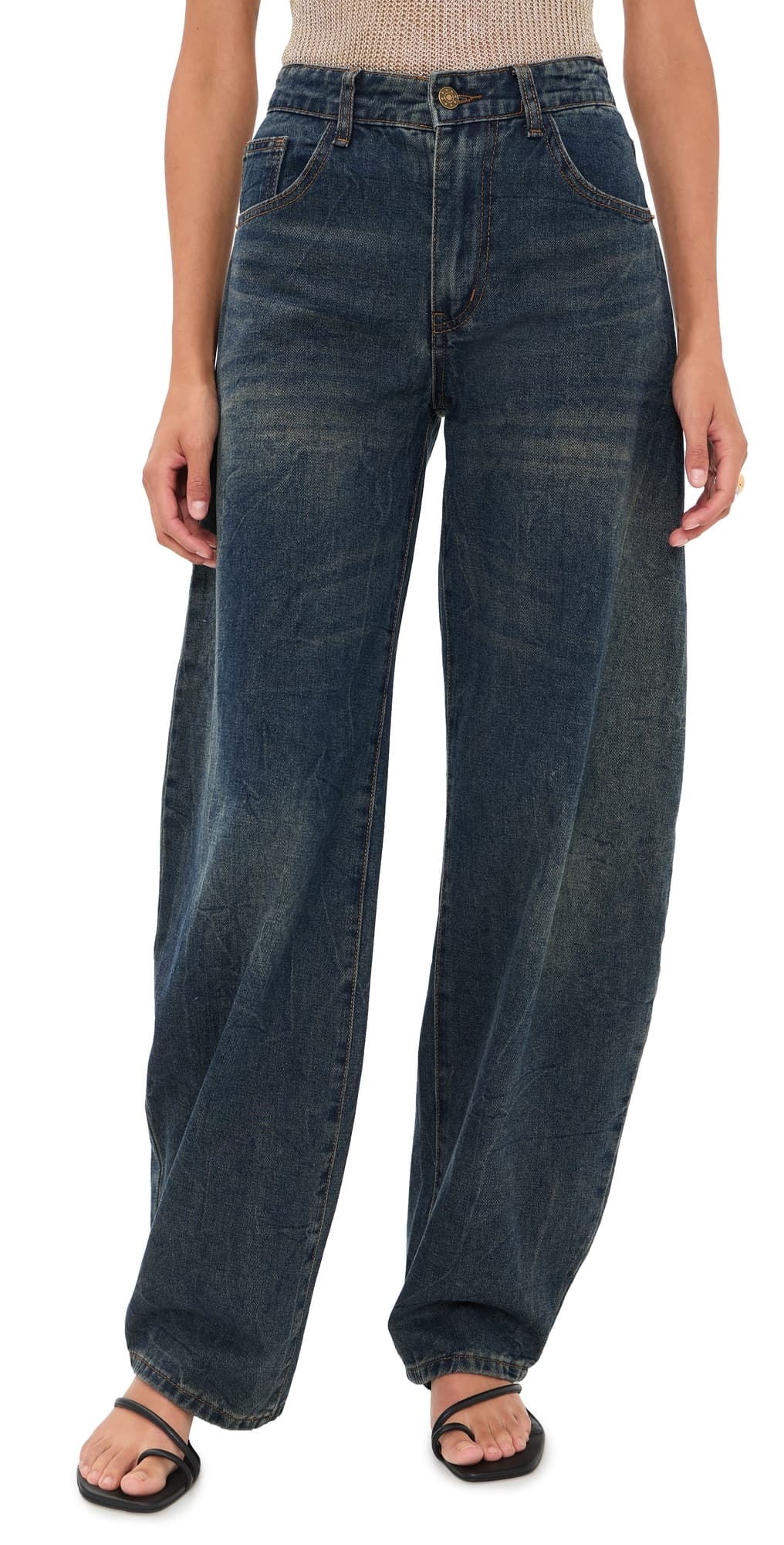 Lioness Horseshoe Barrel Jeans Washed Indigo