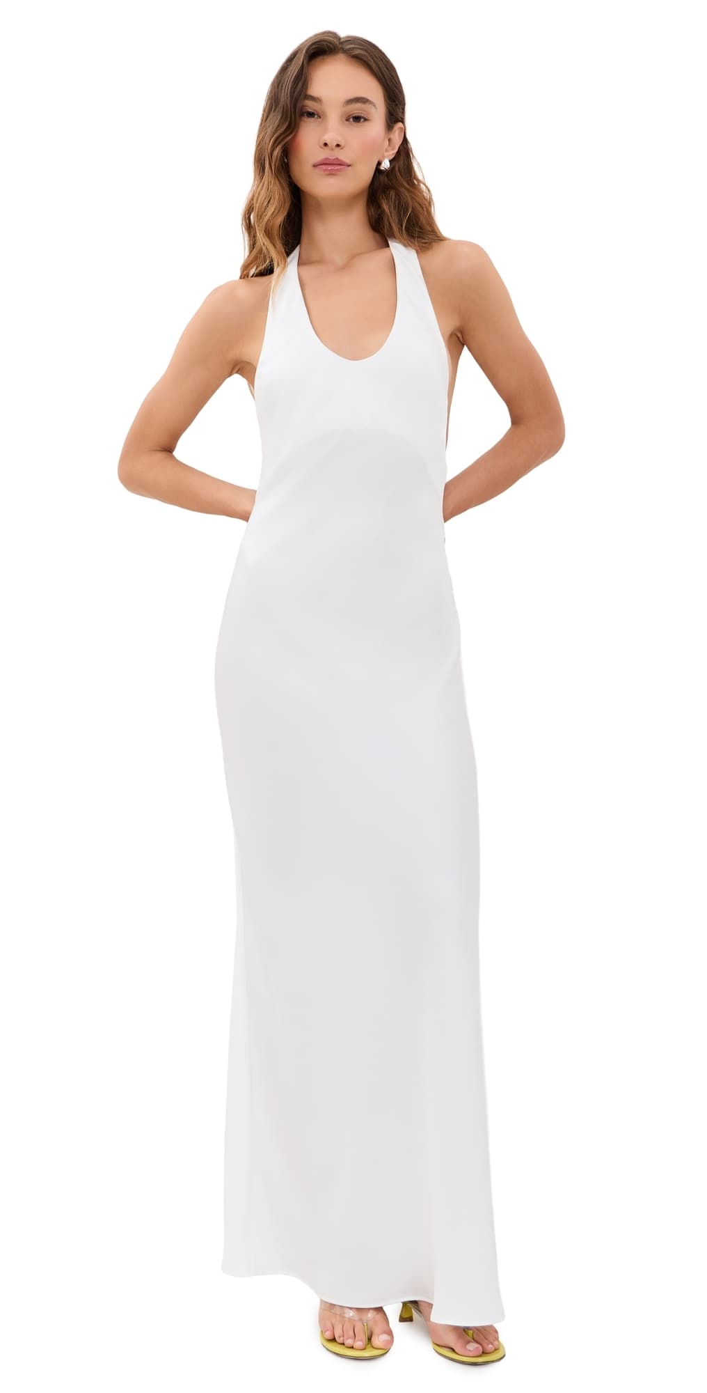 Lioness Bare Maxi Dress Porcelain