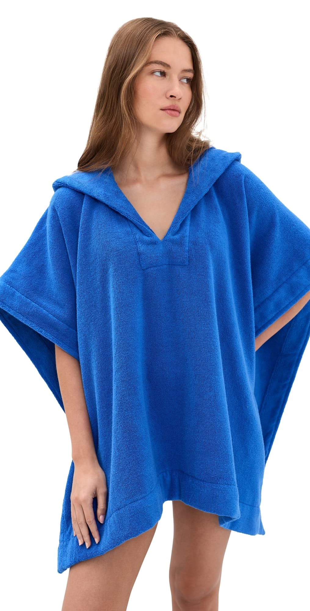Lisa Marie Fernandez Beach Poncho Cobalt Blue Terry