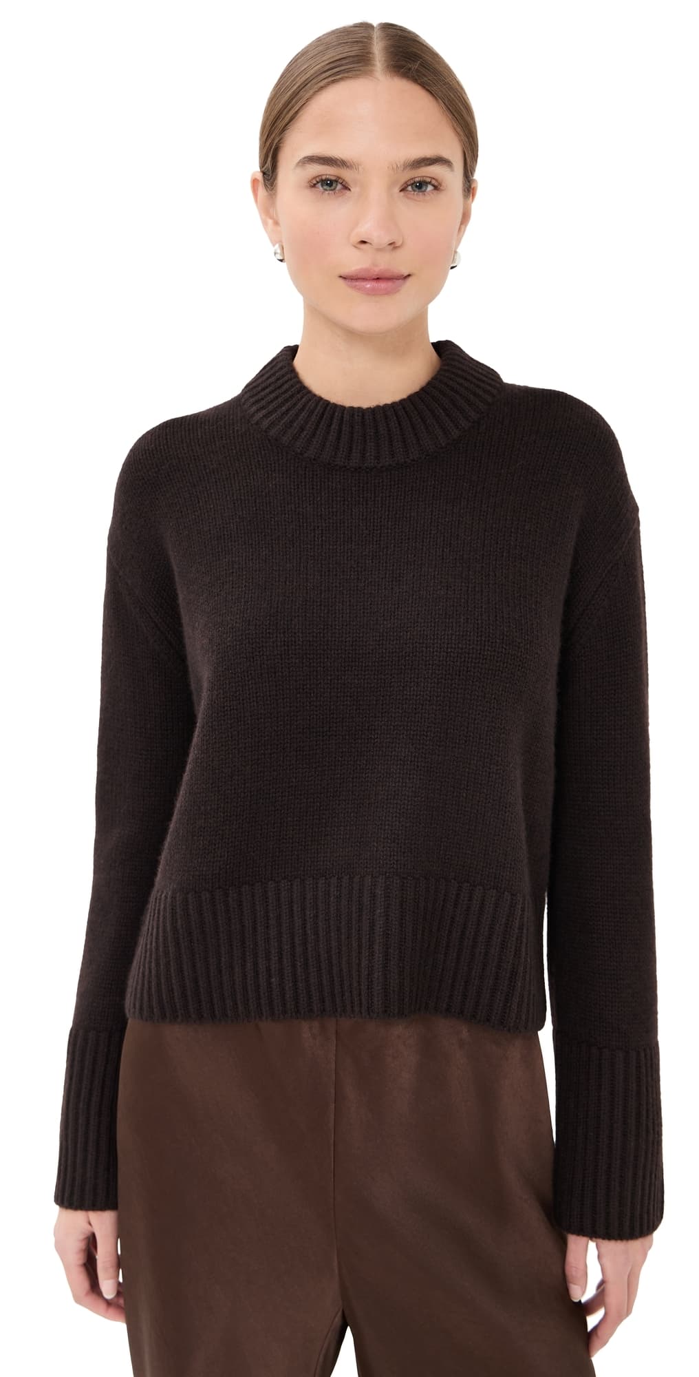 LISA YANG Sony Cashmere Sweater Dark Oak