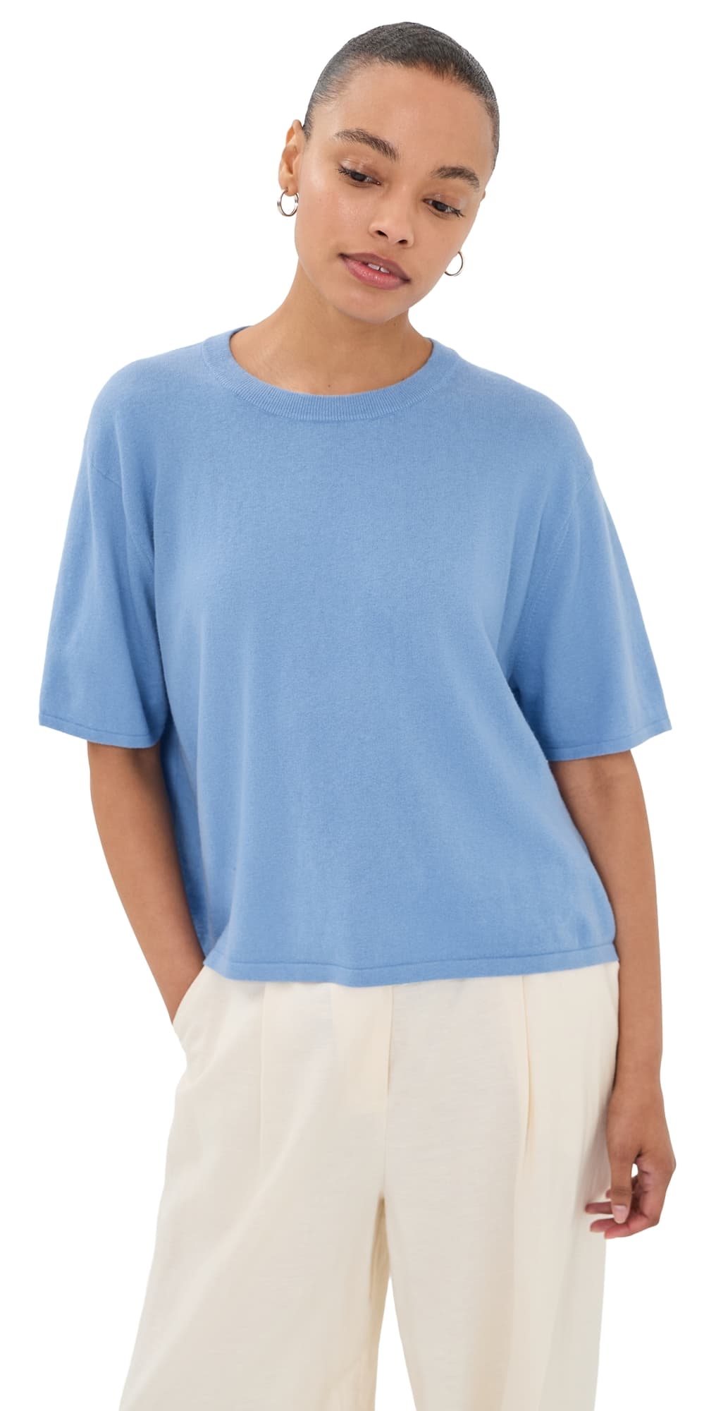 LISA YANG Rubie T-Shirt Soft Sky
