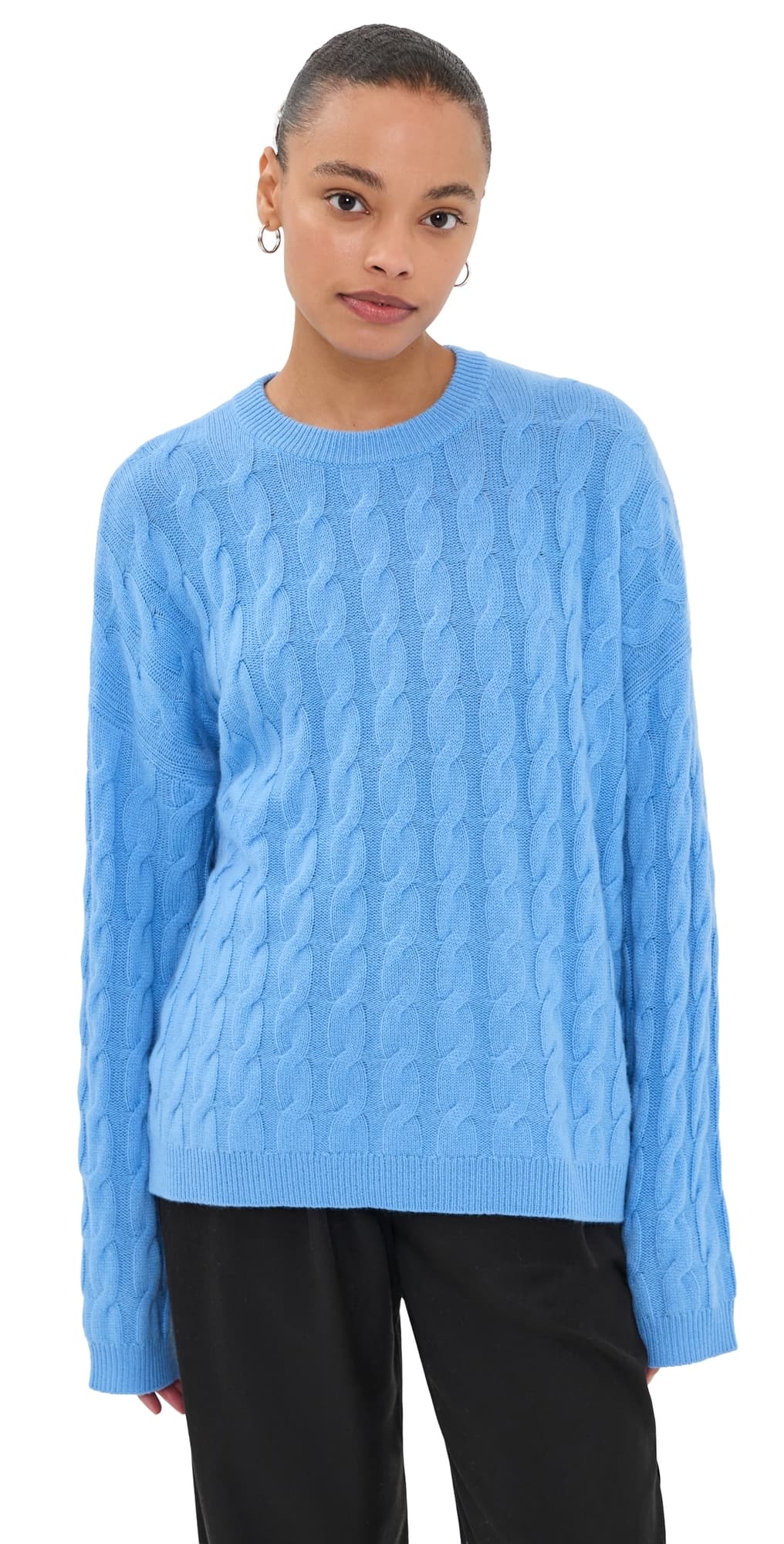 LISA YANG Seymour Cashmere Sweater Azure