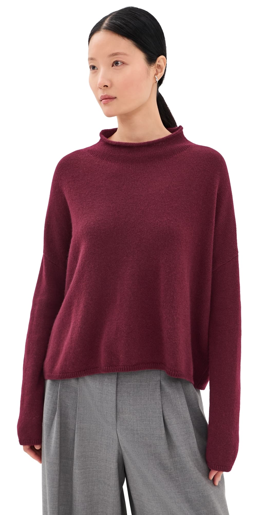 LISA YANG Sandy Sweater Deep Plum