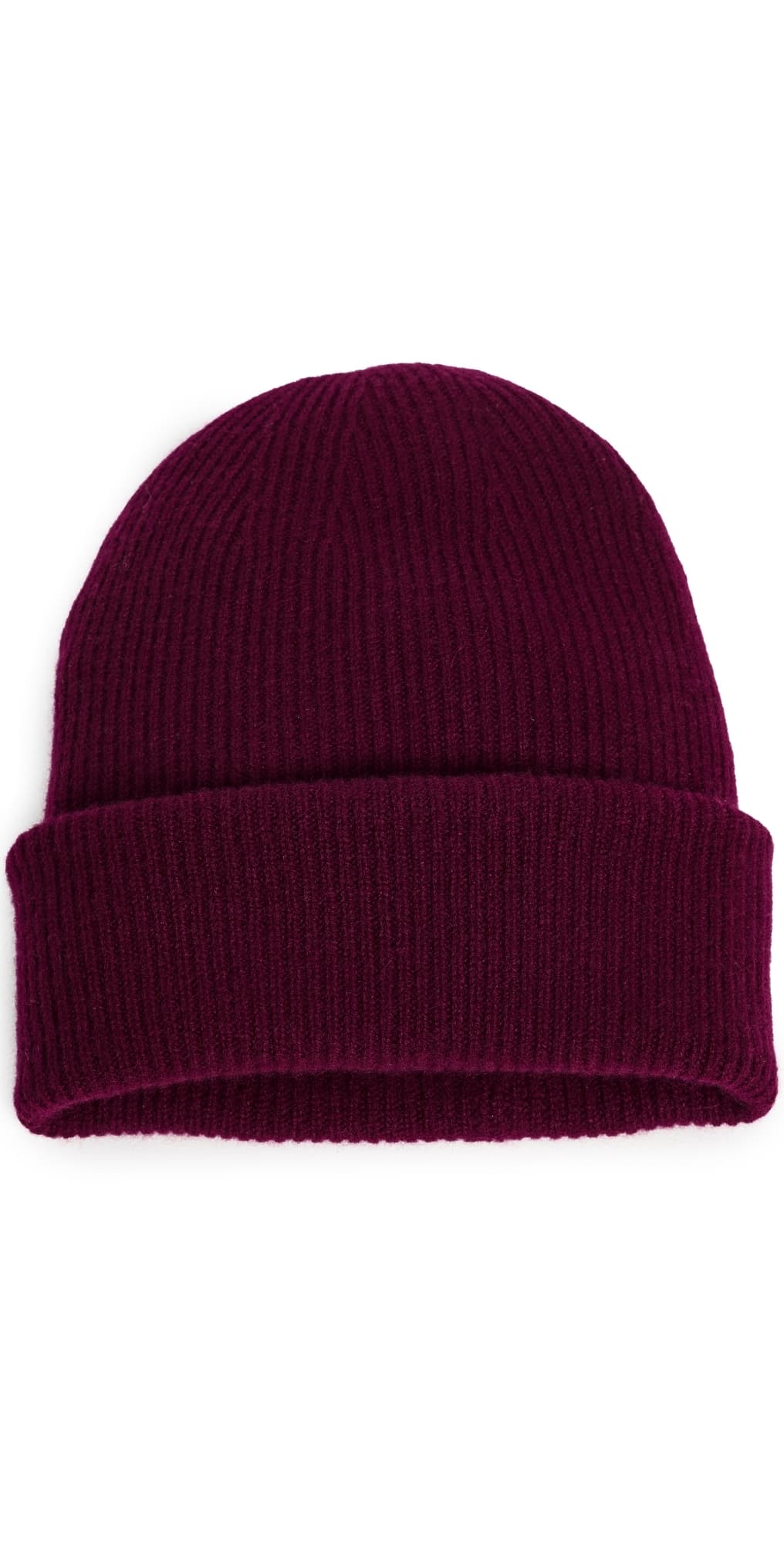 LISA YANG Stockholm Cashmere Beanie Deep Plum