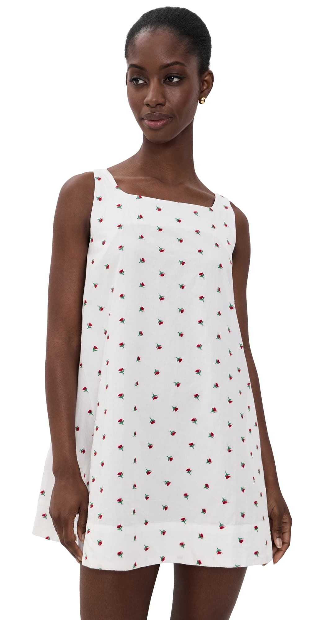 La Maregold The Clara Mini Dress White Petite Flower
