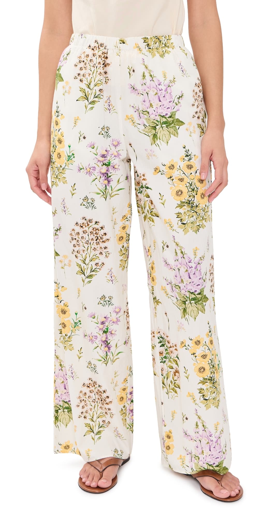 La Maregold The Delphine Pants Large Botanical Print